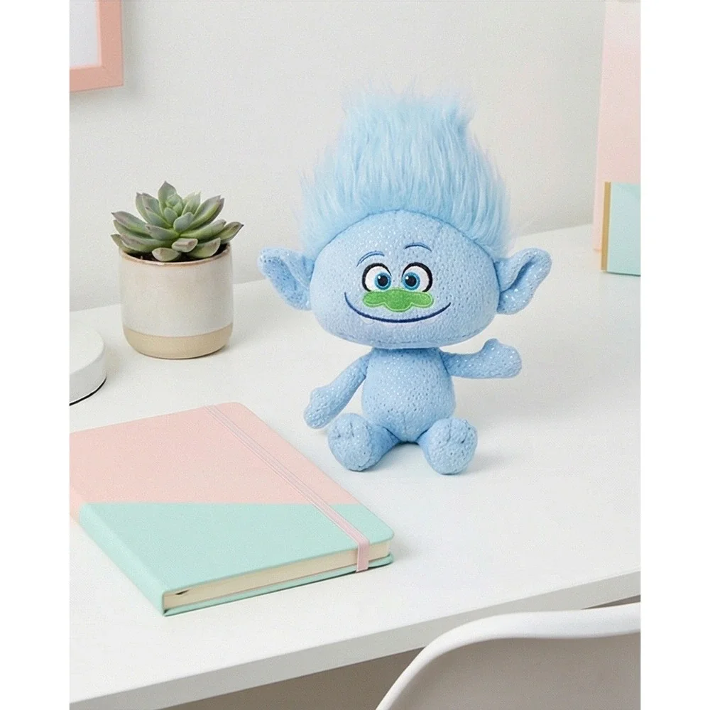 Hasbro DreamWorks‎ Trolls Guy Diamond Glitter Plush Doll B7616 Blue Sparkle 2015